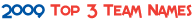 2009 Top 3 Team Names